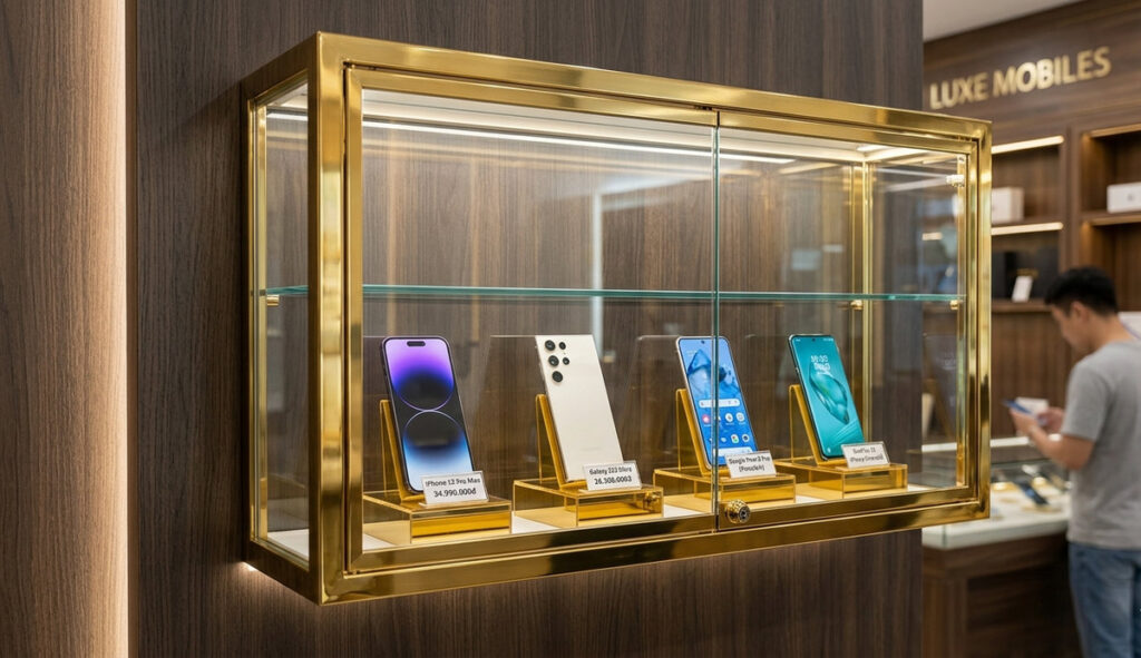 Tủ trưng bày điện thoại