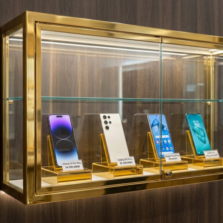 Kích thước tủ trưng bày điện thoại