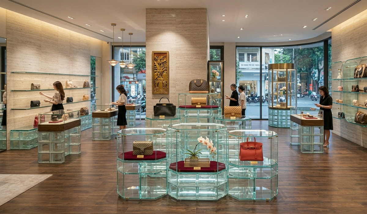  Kích thước tủ trưng bày túi xách