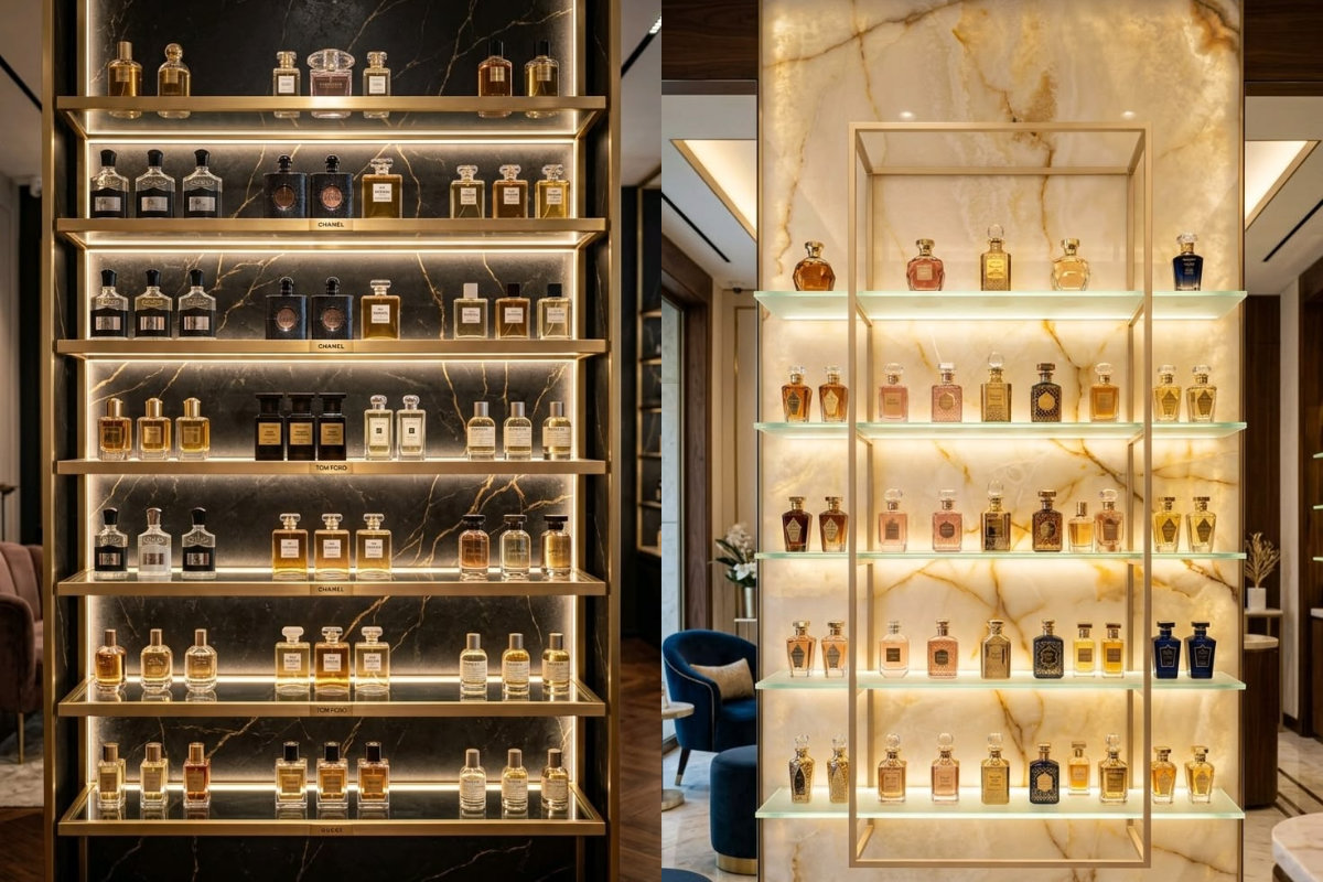 Mẫu tủ trưng bày nước hoa đẹp