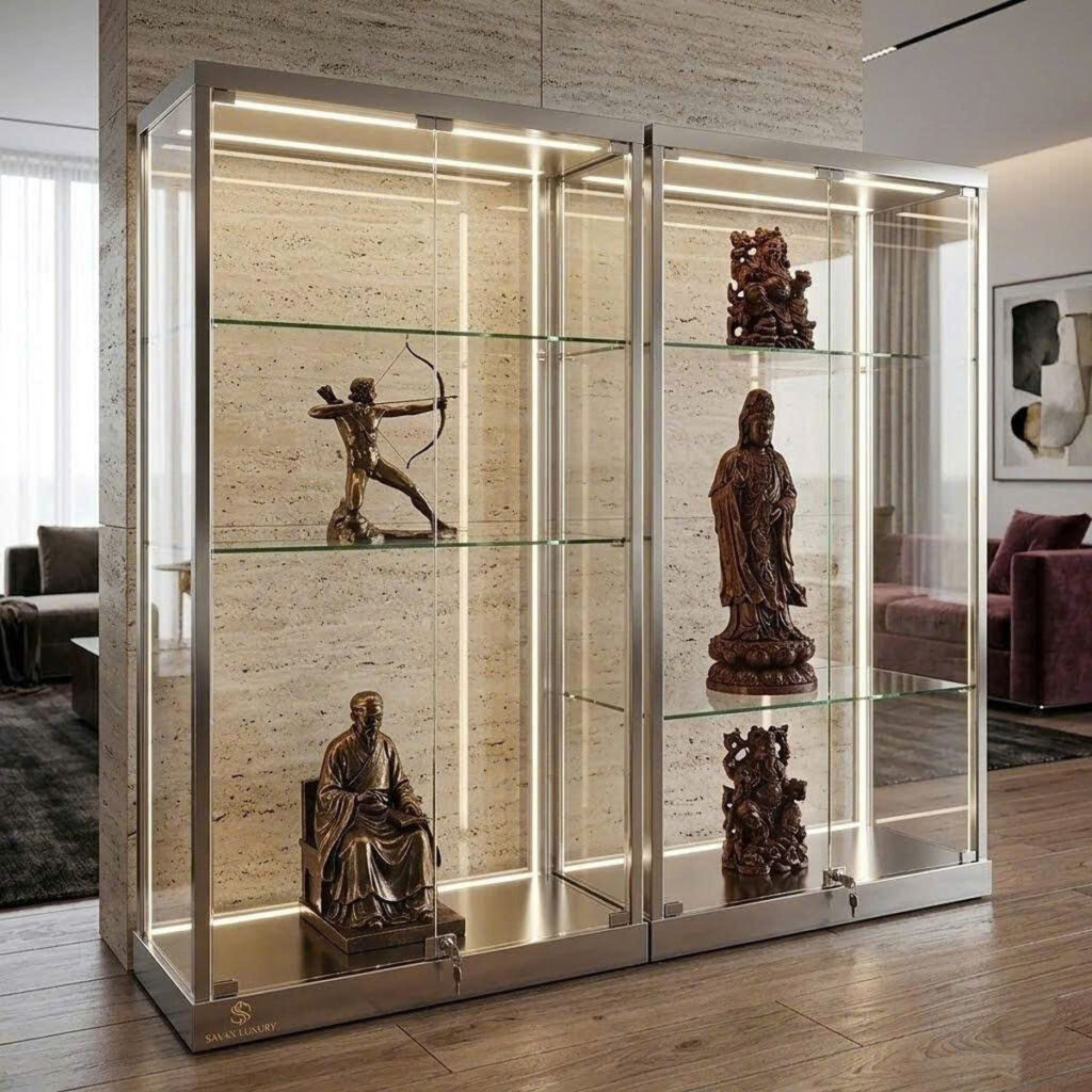 Tủ kính trưng bày tượng