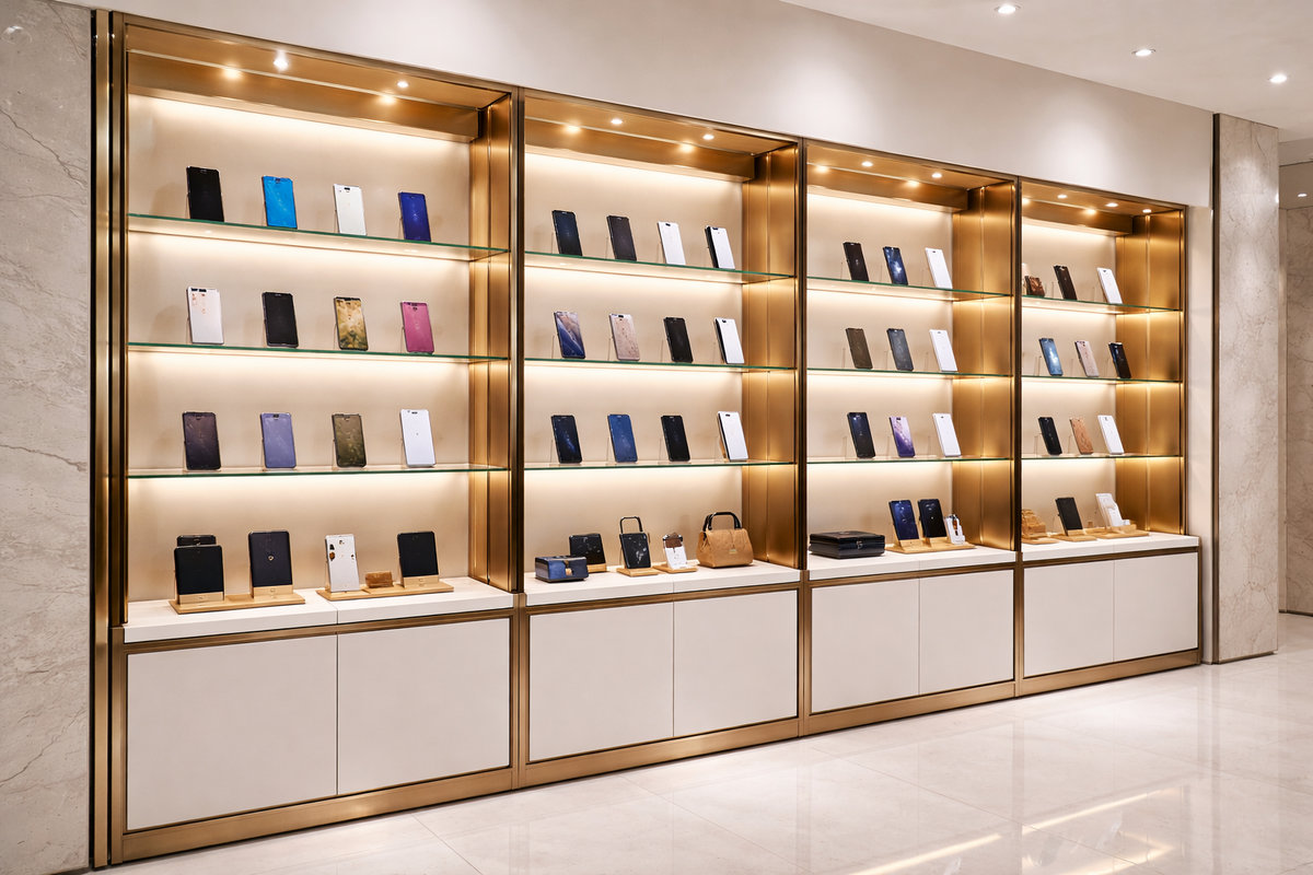 Tủ trưng bày điện thoại