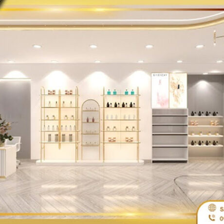 Tủ trưng bày mỹ phẩm