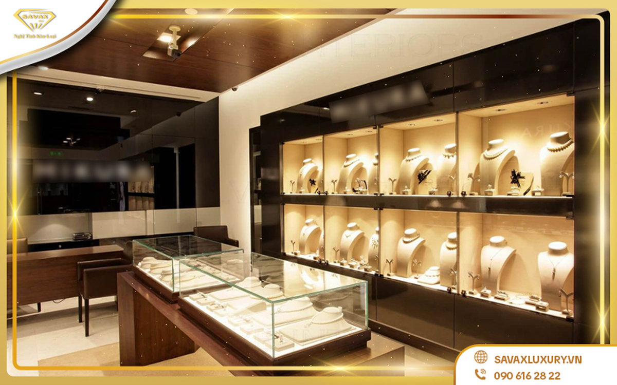 tủ trưng bày trang sức đứng