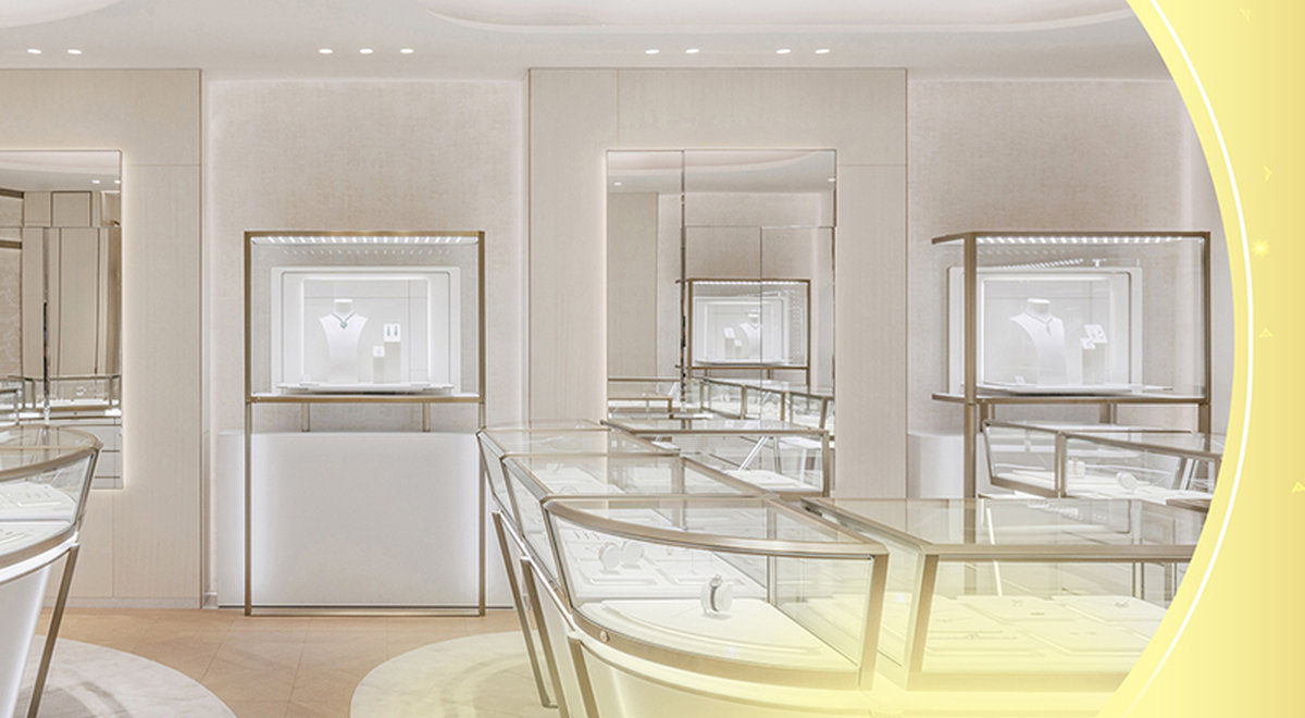 tủ trưng bày trang sức ngang