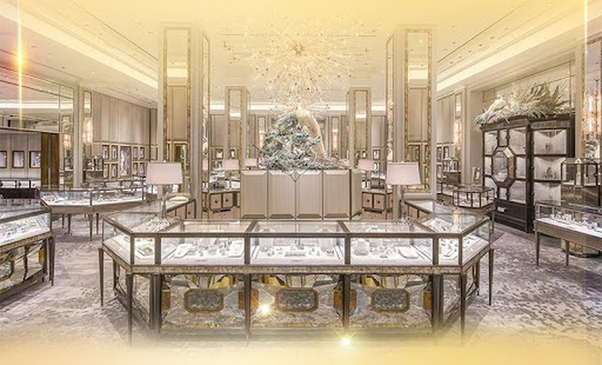 tủ trưng bày trang sức 