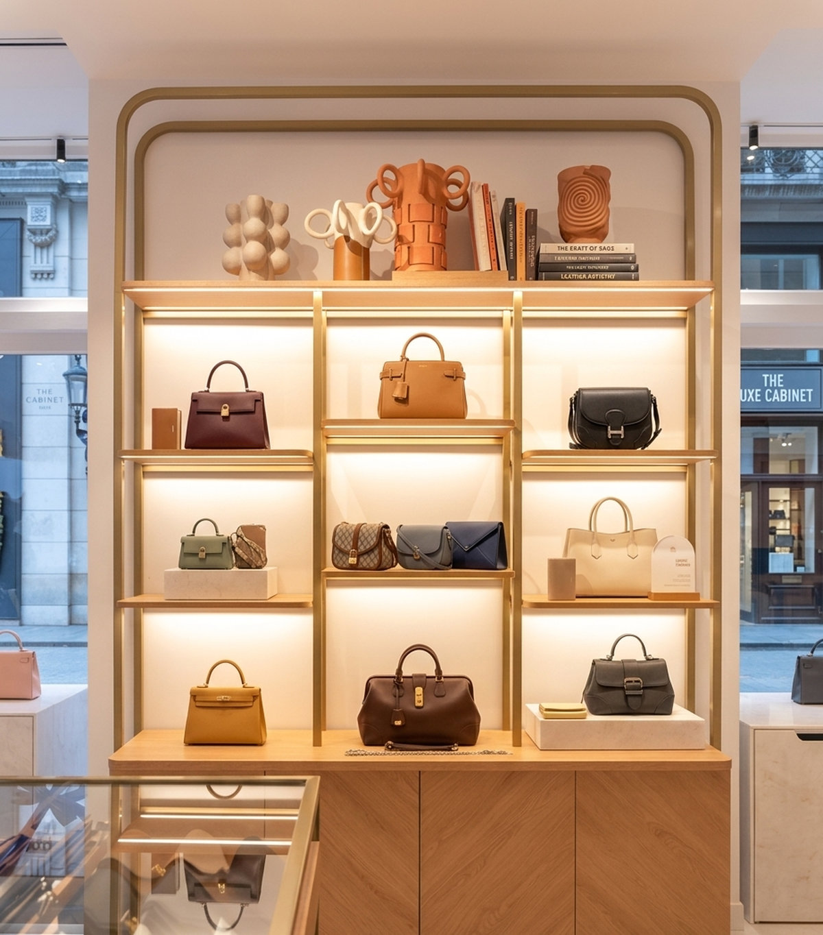 Tủ trưng bày túi xách được ưa chuộng nhất