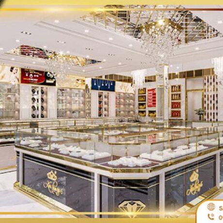 Tủ trưng bày vàng bạc