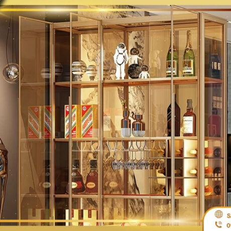 cách trưng bày tủ rượu đẹp