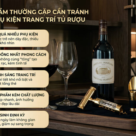 phụ kiện trang trí tủ rượu gia đình