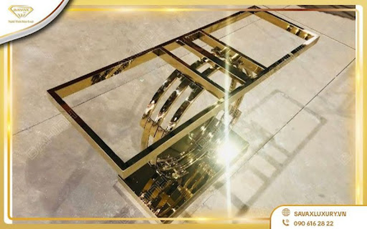 Tủ inox mạ vàng