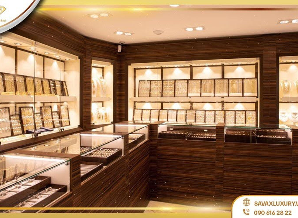 Tủ kính đèn LED