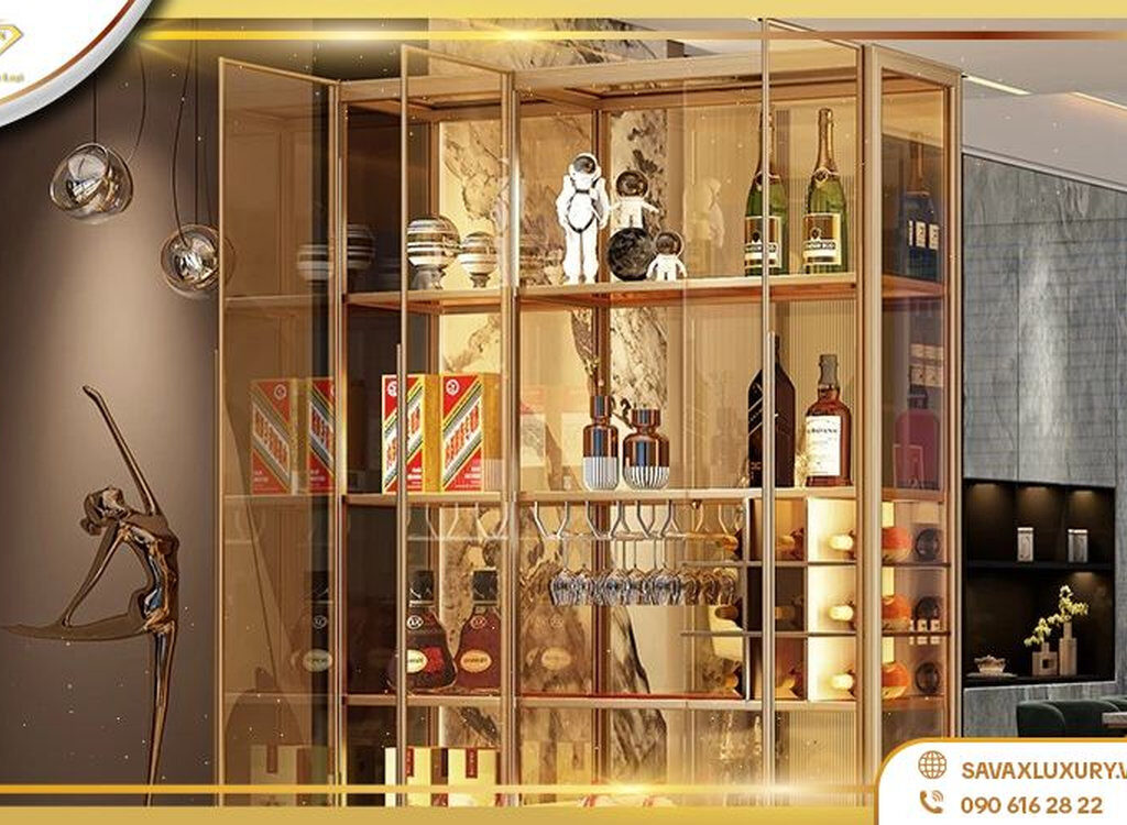 6 Cách trưng bày tủ rượu đẹp, sang trọng và chuẩn phong thủy