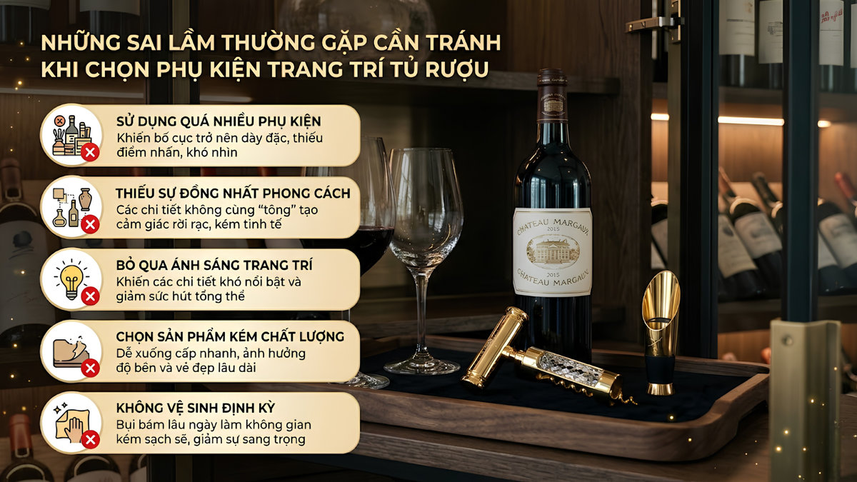 hụ kiện trang trí tủ rượu gia đình