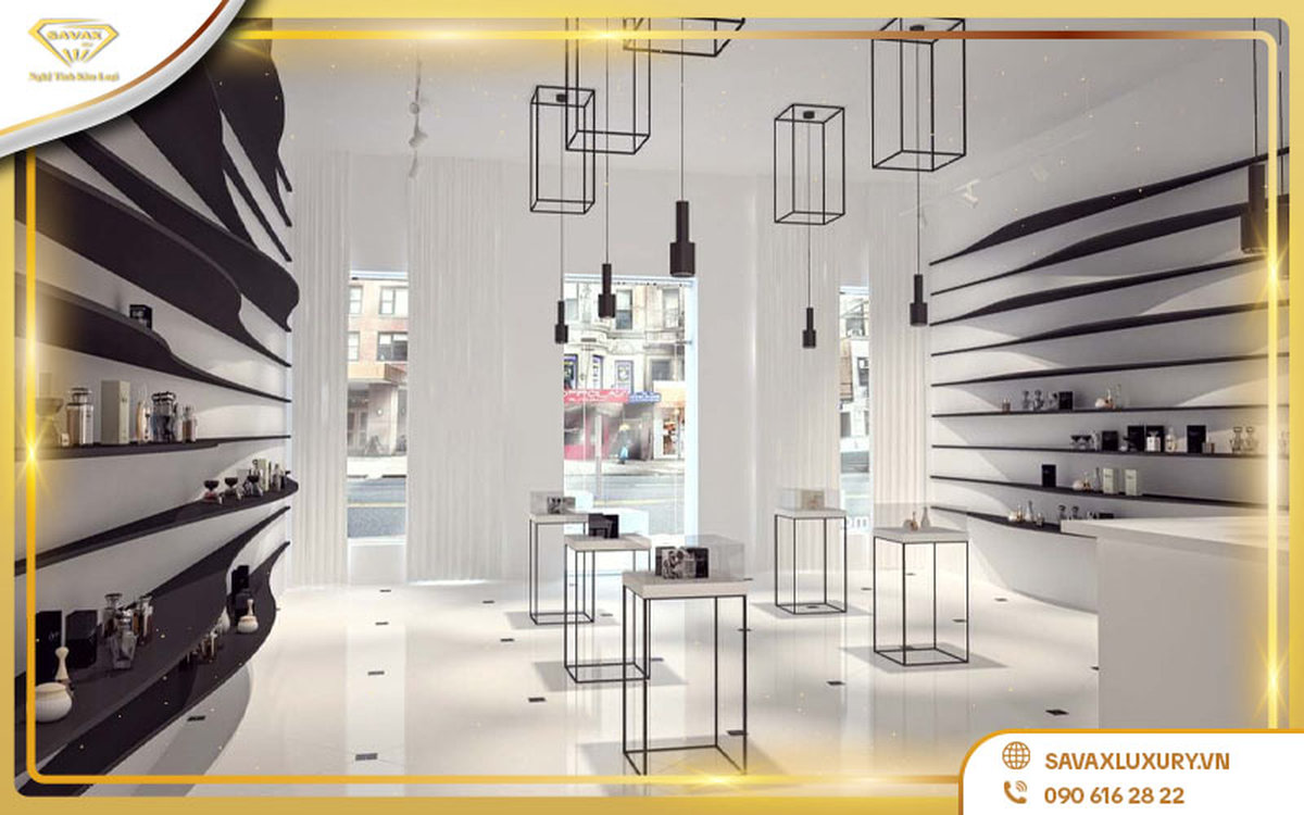 thiết kế showroom sang trọng